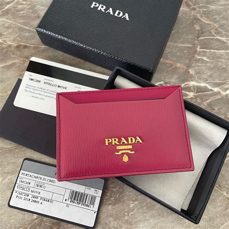prada women's card holder